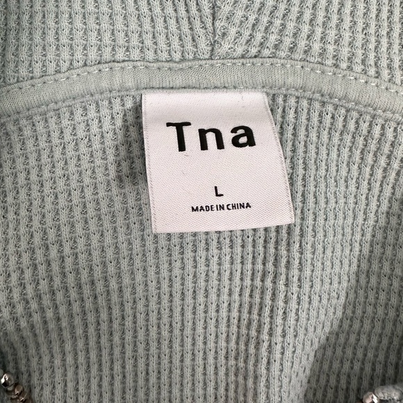 TNA Aritzia Waffle Zip-Up Hoodie - Picture 6 of 9
